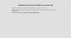 Desktop Screenshot of einkauf.eu-car.de